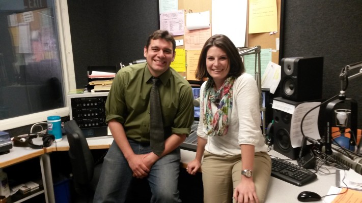 mit Newsanchor Anthony vom Sender KRWG in Las Cruces, New Mexico