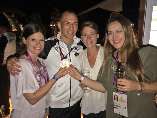 Die erste Medaille für Deutschland: Ringer Frank Stäbler mit Bronze