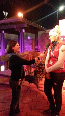 mit Olympiasiegerin Natalie Geisenberger im Interview