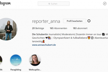 Anna auf Instagram